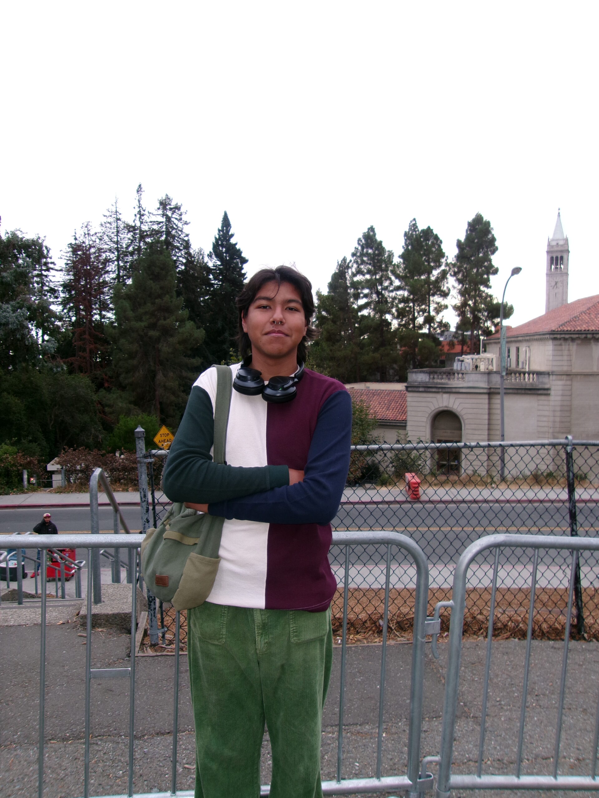 Leandro Lopez with a backdrop of trees